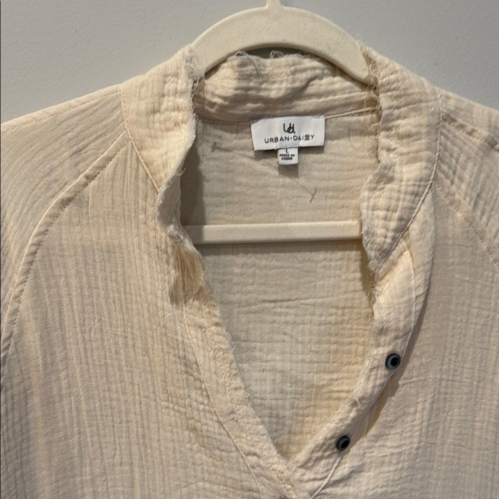URBAN DAIZY Muslin Button Down